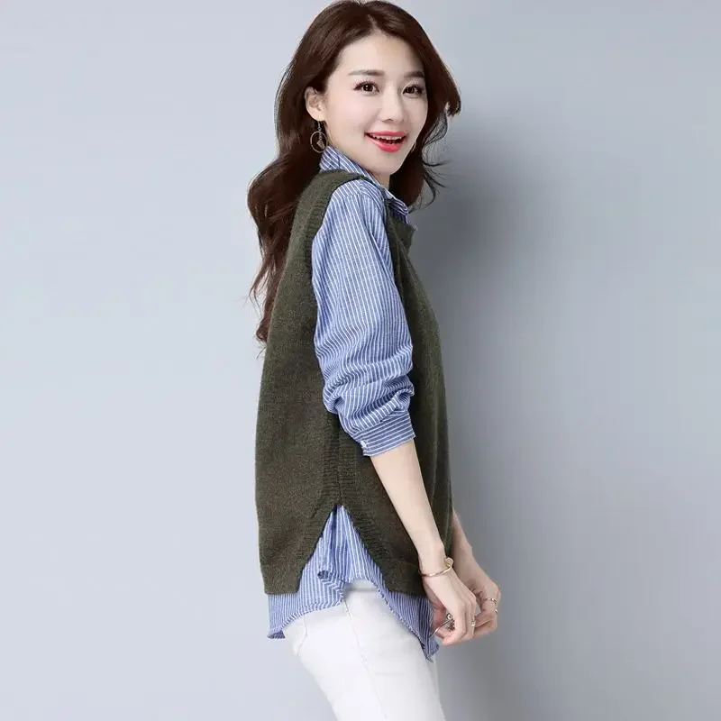 Женский свитер с капюшоном и разрезом жилет круглым вырезом пуловер женский