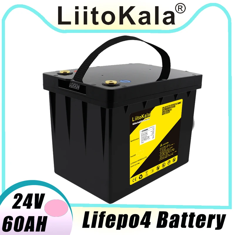 

Аккумулятор LiitoKala Lifepo4 24 в 60 А/ч 8S 50 А BMS 25,6 в 50 а/ч