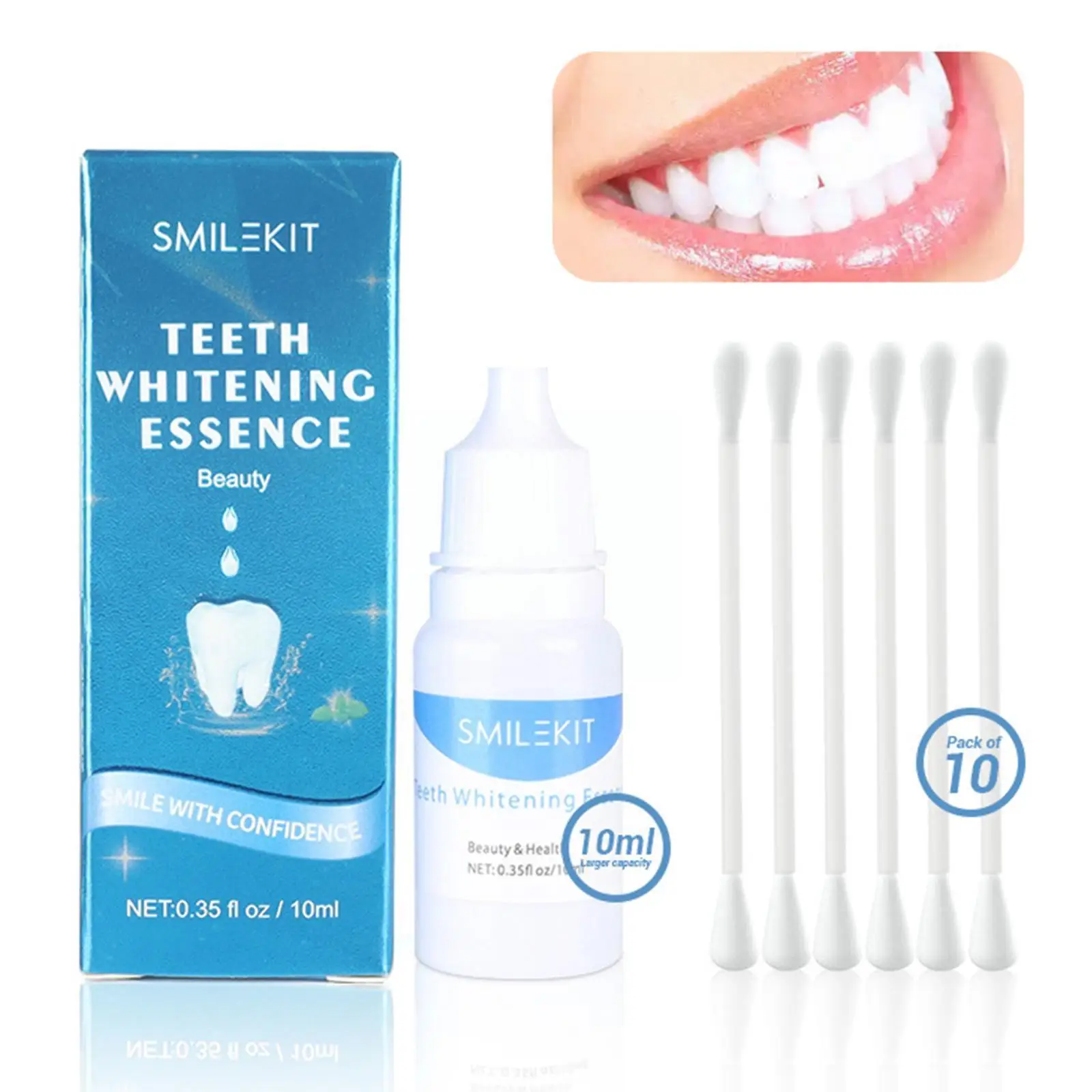 

10ml Teeth Whitening Essence Removes Plaque Stain Tooth Serum Teeth White Cleaning Bleaching Tooth Whitening Serum Hygiene W6Y6