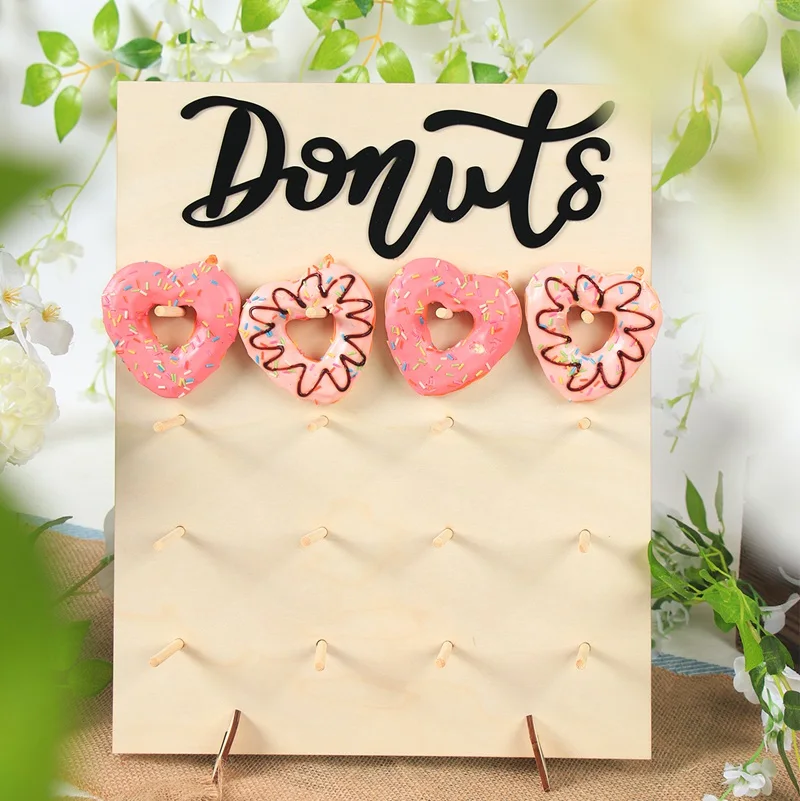 Donut Wall Stand Donut Birthday Party Decor Doughnut Party Supplies Birthday Rustic Wedding Table Decor Baby Shower Candy Bar