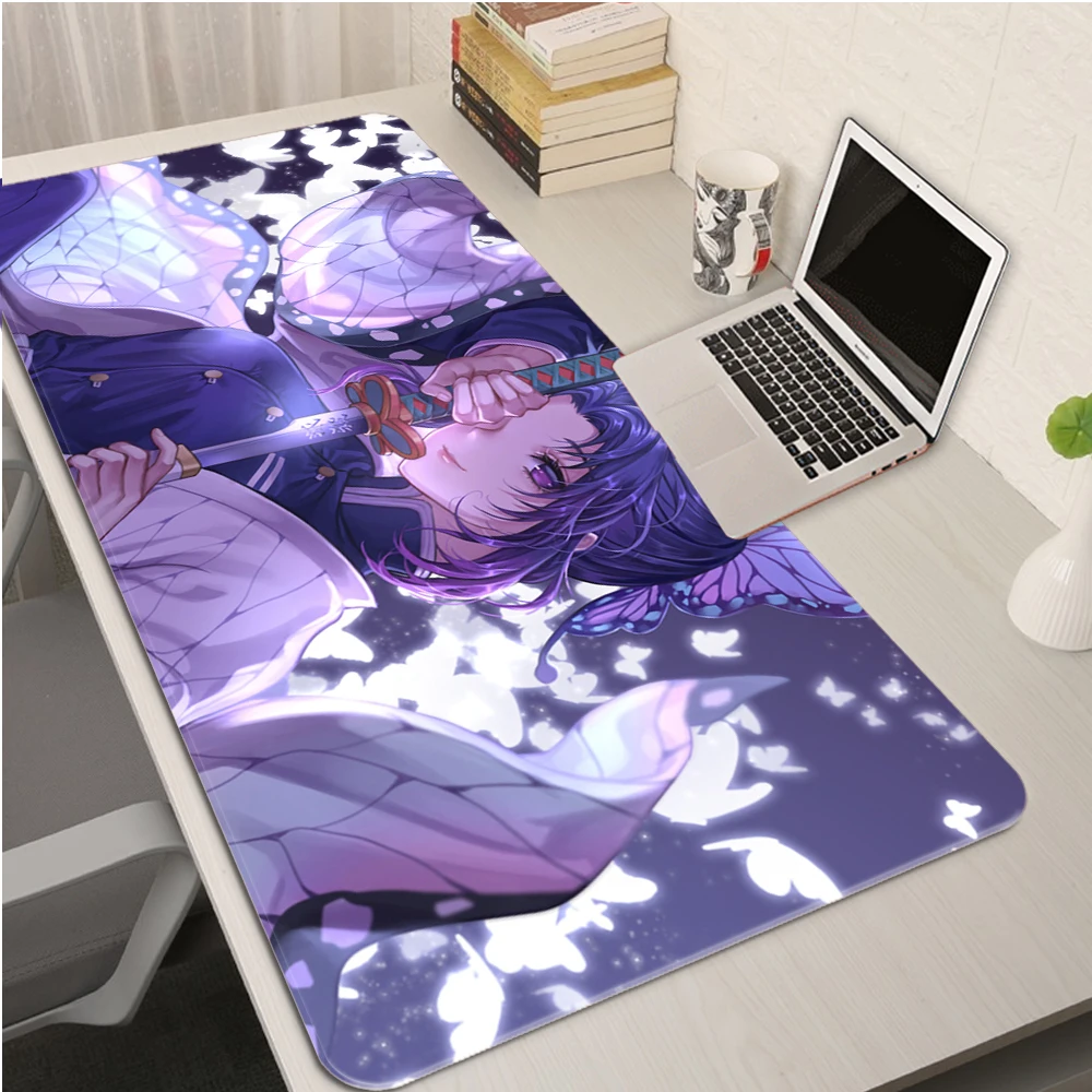 

Anime Demon Slayer Kimetsu No Yaiba 70x30/90x40cm Large Keyboard Desk Mat Gaming Mouse Pad Locking Edge Table Mat for PC Laptop