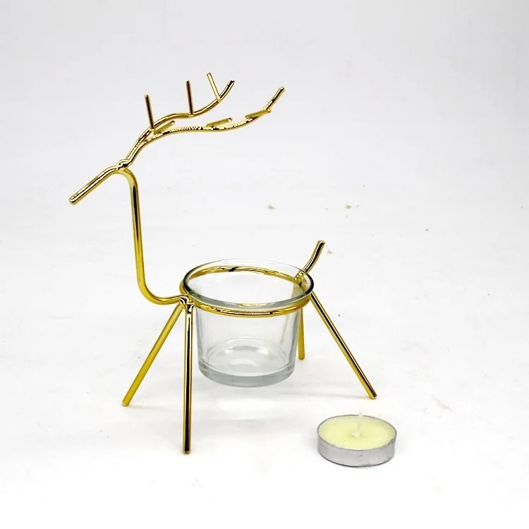 

Романтический светильник в европейском стиле, железное украшение, креативное Рождественское украшение, Рождественский подсвечник в виде л...