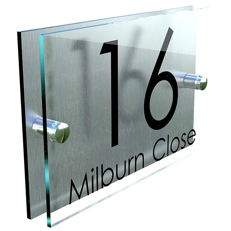 

DIY House Number House number Modern Perspex Steel Aluminium Perspex Acrylic House Number Wall Plaque Sign Door sign