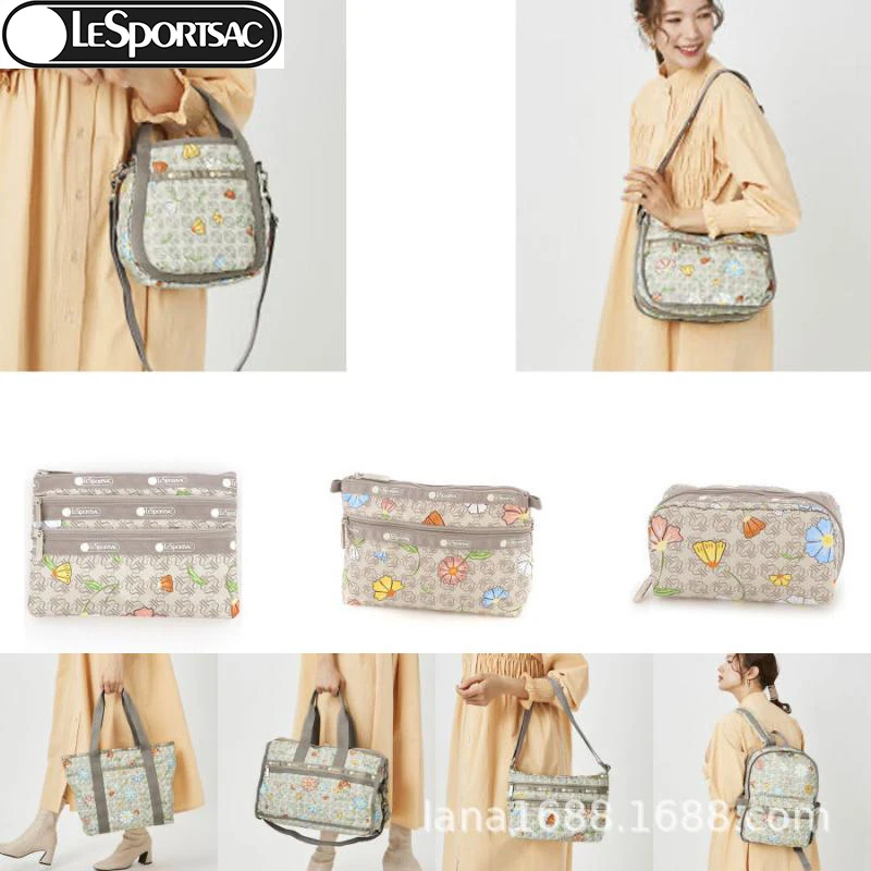 

Kawaii Anime Cartoon Lesportsac Printed Casual Women&#39s Bag Handheld Messenger Shoulder Bag Tote Bag