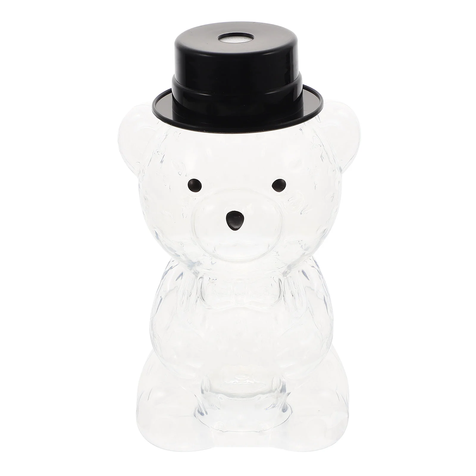 

Bear Water Reusablehoneysmall Beverage Drinking Clear Drink Containers Emptymini Jar Jars Container Shaped Smoothie Refillable