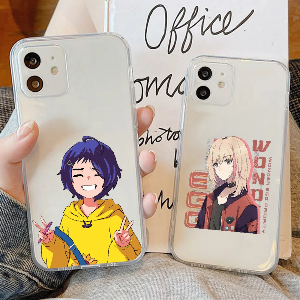 Милый чехол для телефона аниме Wonder Egg Priority для Huawei P Mate P10 P20 P30 P40 10 20 Smart Z Pro Lite 2019, прозрачный мягкий чехол.