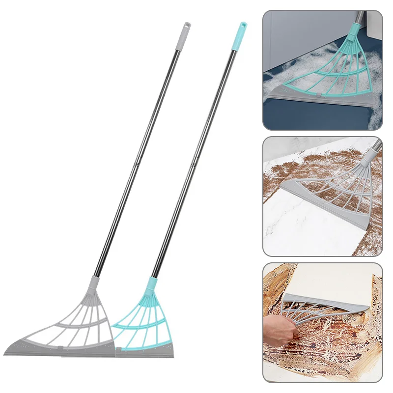 

Cleaning Window Broom TPR Multifunctional Detachable Tile Glass Cleaning Brush Silicone Mop Broom Floor Powder Cleaning Tool