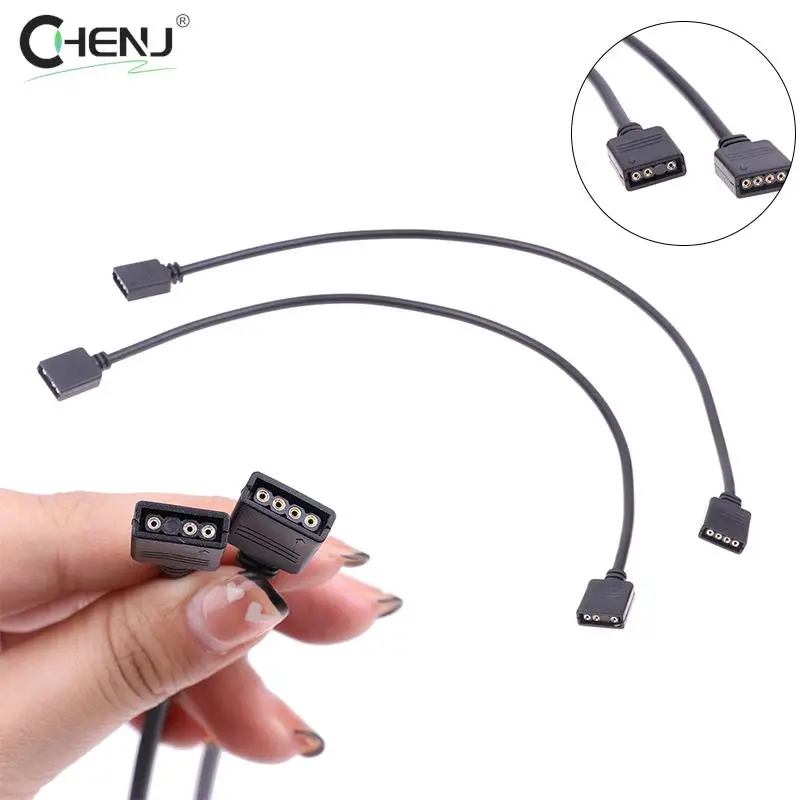 

30cm/11.81inch Motherboard RGB SYNC Splitter 12V 4Pin 5V 3Pin RGB/ARGB SYNC HUB Transfer Extension Cable PC Case Accessories