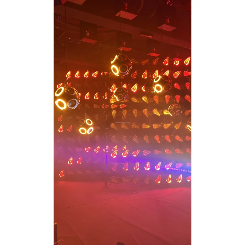 Новинка Tiitee: Светодиодный матричный светильник COMPASS Infinite Rotation 4 Eyes 4x80W LED Matrix Light DMX512 RGBW для ретро-сценического освещения (art.: 3920d8c19eb6b) - 3920d8c19eb6b