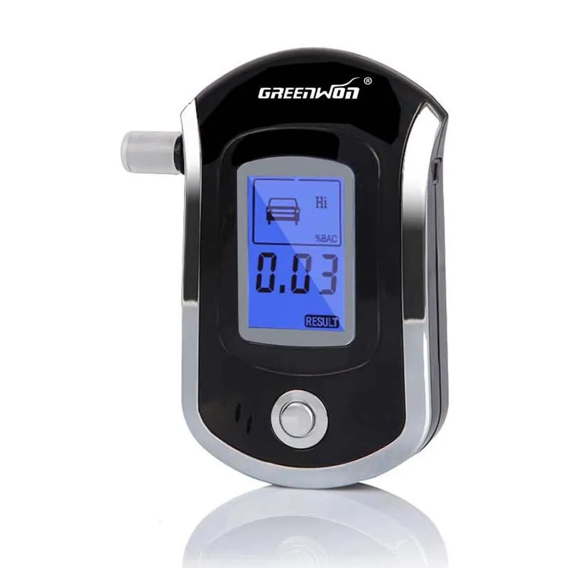 

GREENWON Профессиональный цифровой тестер алкоголя в выдыхаемом воздухе Алкотестер AT6000 тестер алкоголя в выдыхаемом воздухе детектор алкоголя