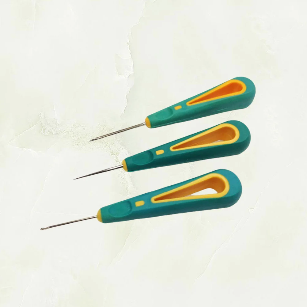

Sewing Stitching Hand Kit Tool Drilling Quick Punch Needles Fabric Awls Tailors