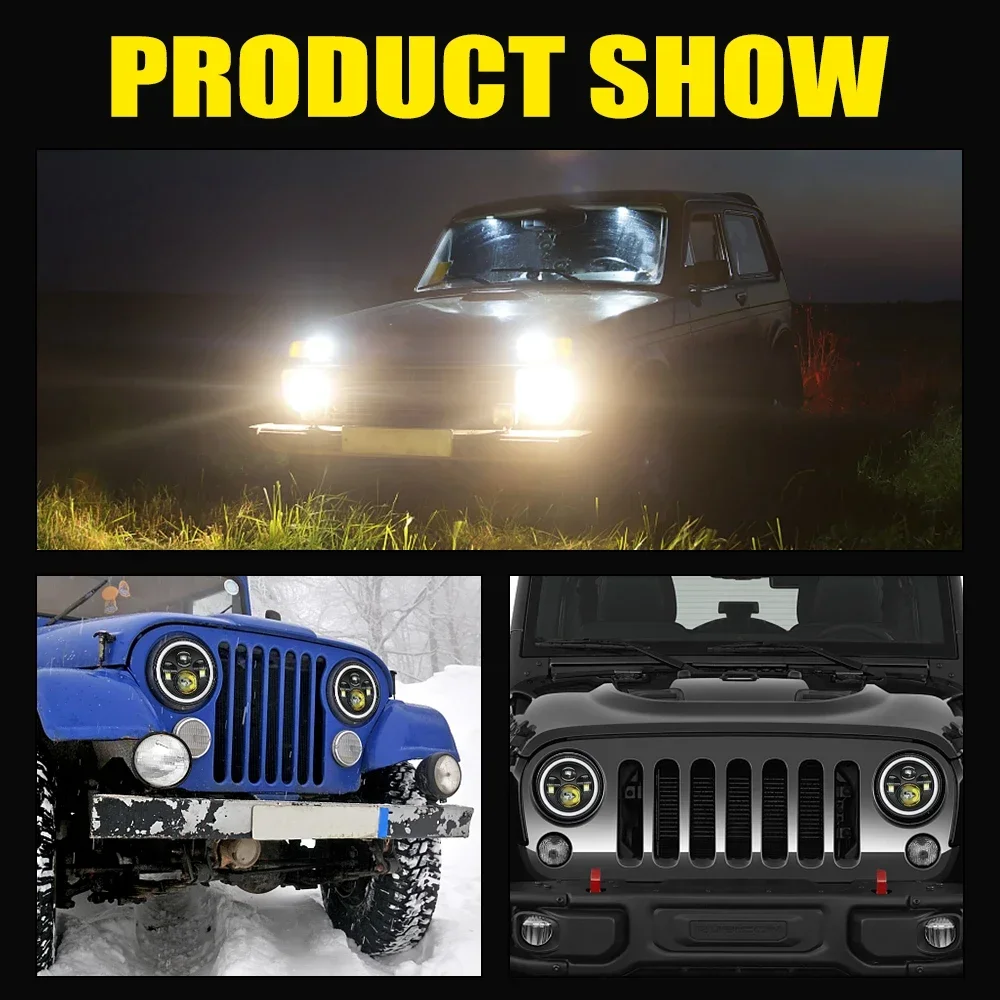 Высококачественные модифицированные автомобильные фонари для мотоцикла Wrangler SUV