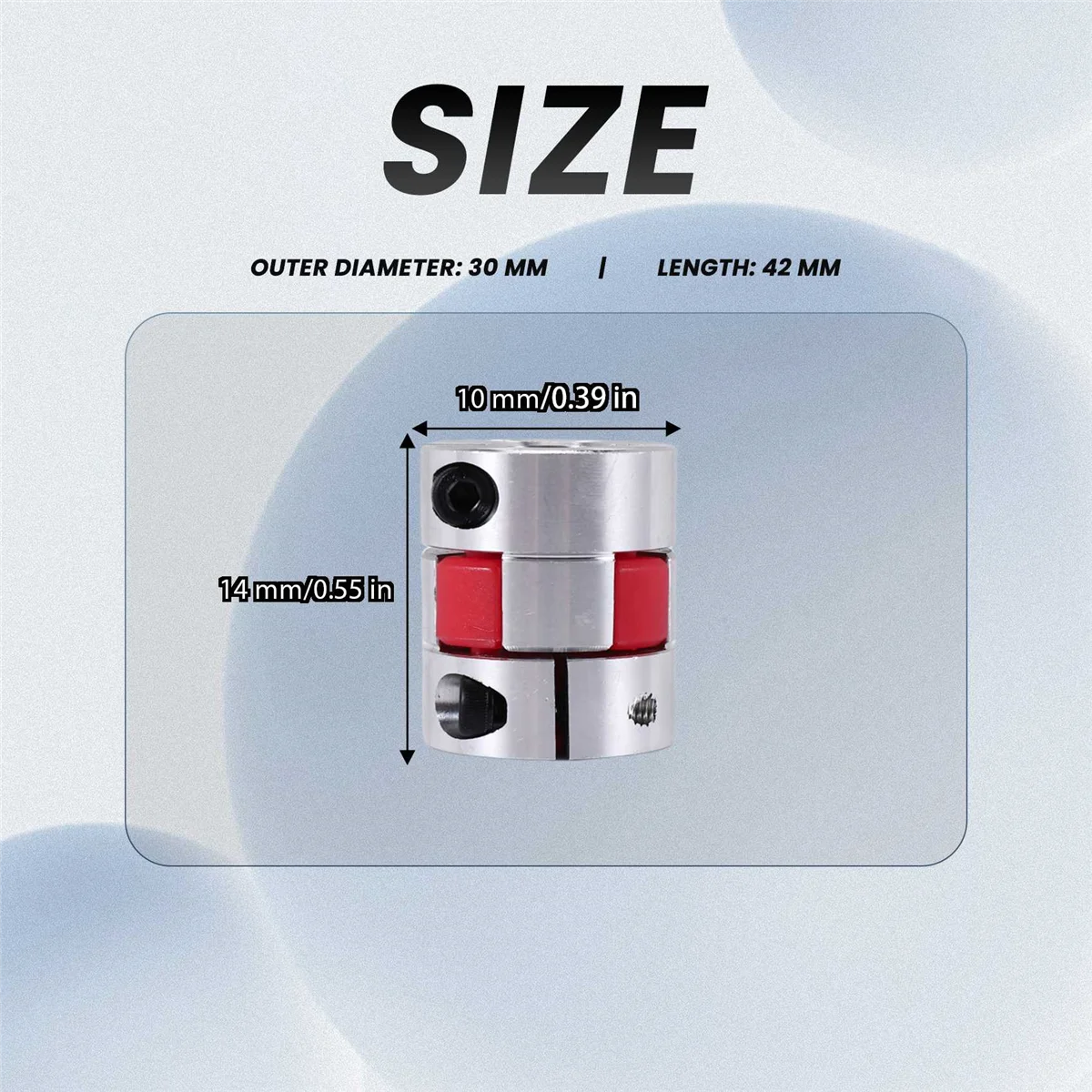 10 мм x 14 алюминиевый гибкий вал стандартный соединитель вала