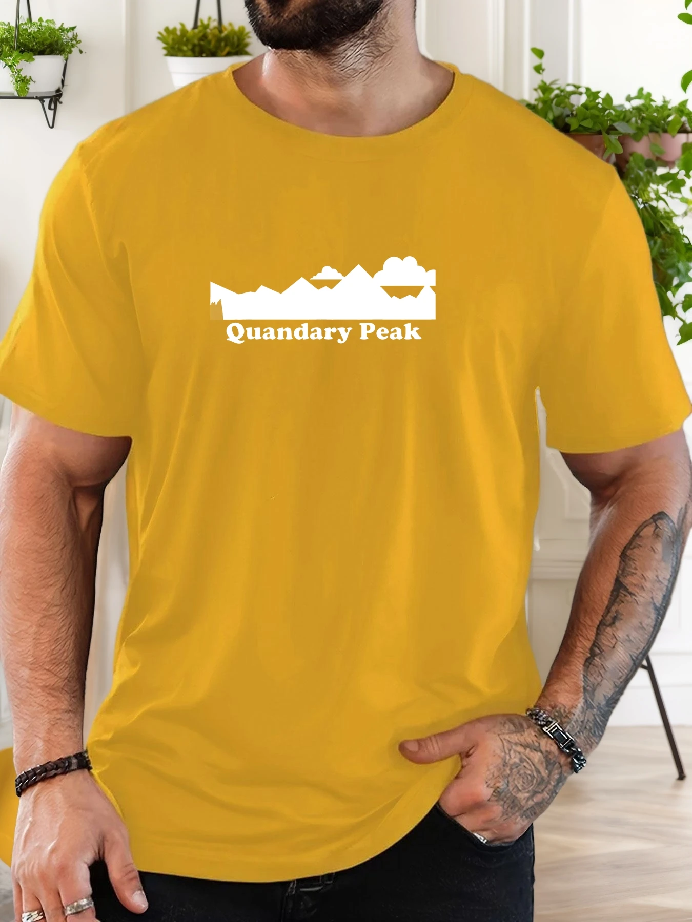 Мужская Quandary Peak Pattern Летняя повседневная футболка с коротким вырезом (art.: 3920cf2ef9f4d) - 3920cf2ef9f4d