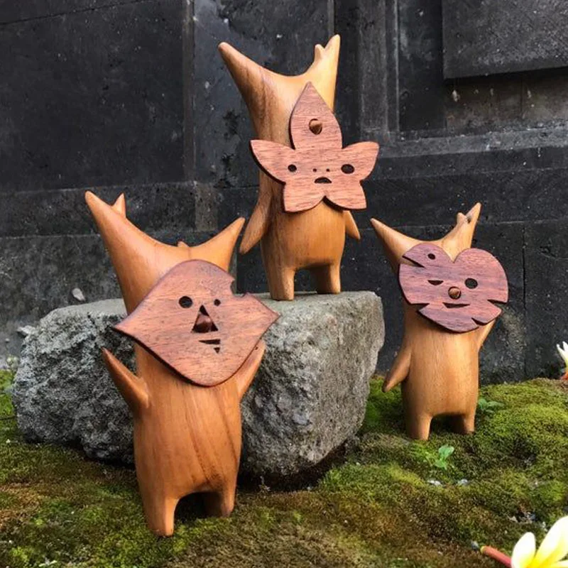 

Статуя Korok Resinous Korok, подарок для всей семьи ручной работы для любителей игр, Зельда, дыхащая дикая игрушка-марионетка, украшение ручной работ...