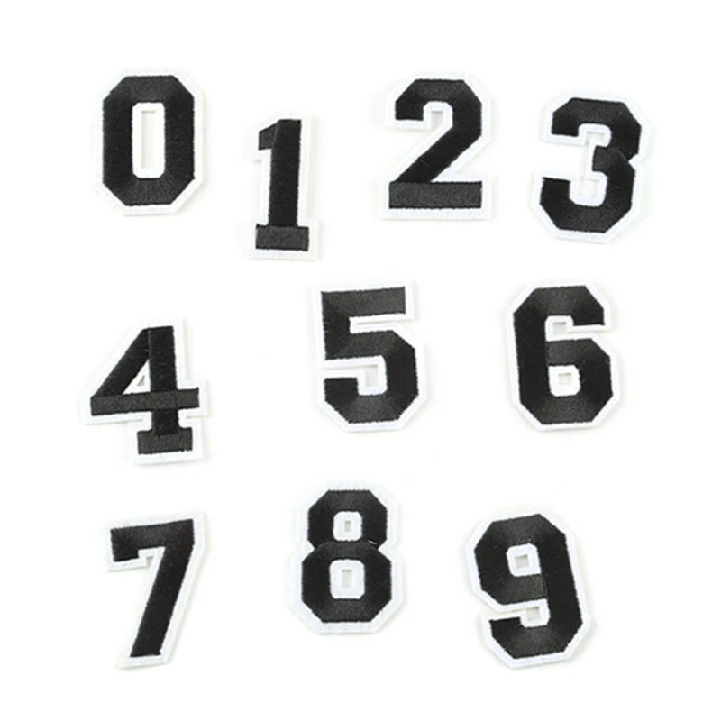 

H9ED Sewing on Patches Letter Embroidered Cloth Stickers Fabric Patches Applique Supplies English Style Patches Craft DIY