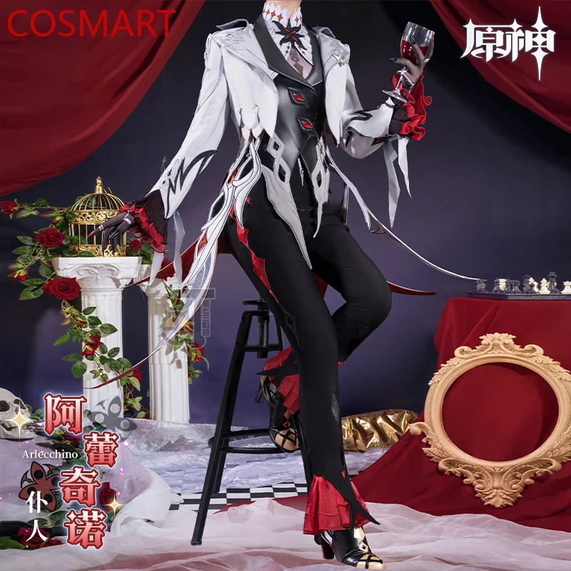 

Костюм для косплея COSMART Genshin Impact Arlecchino The Knave Swallowtail