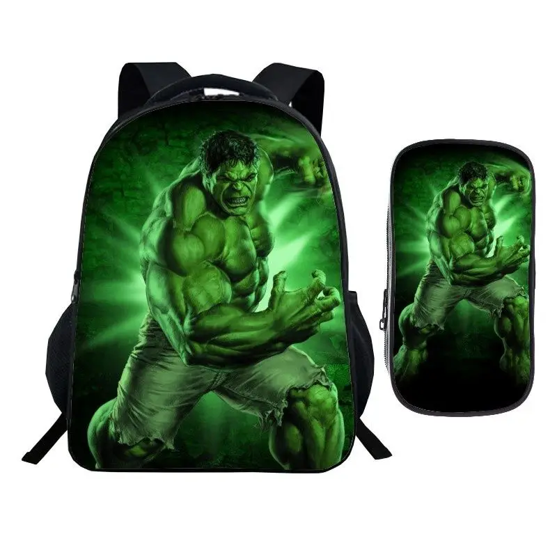 Case 2-piece Set Avengers Anime Student Backpack Gift