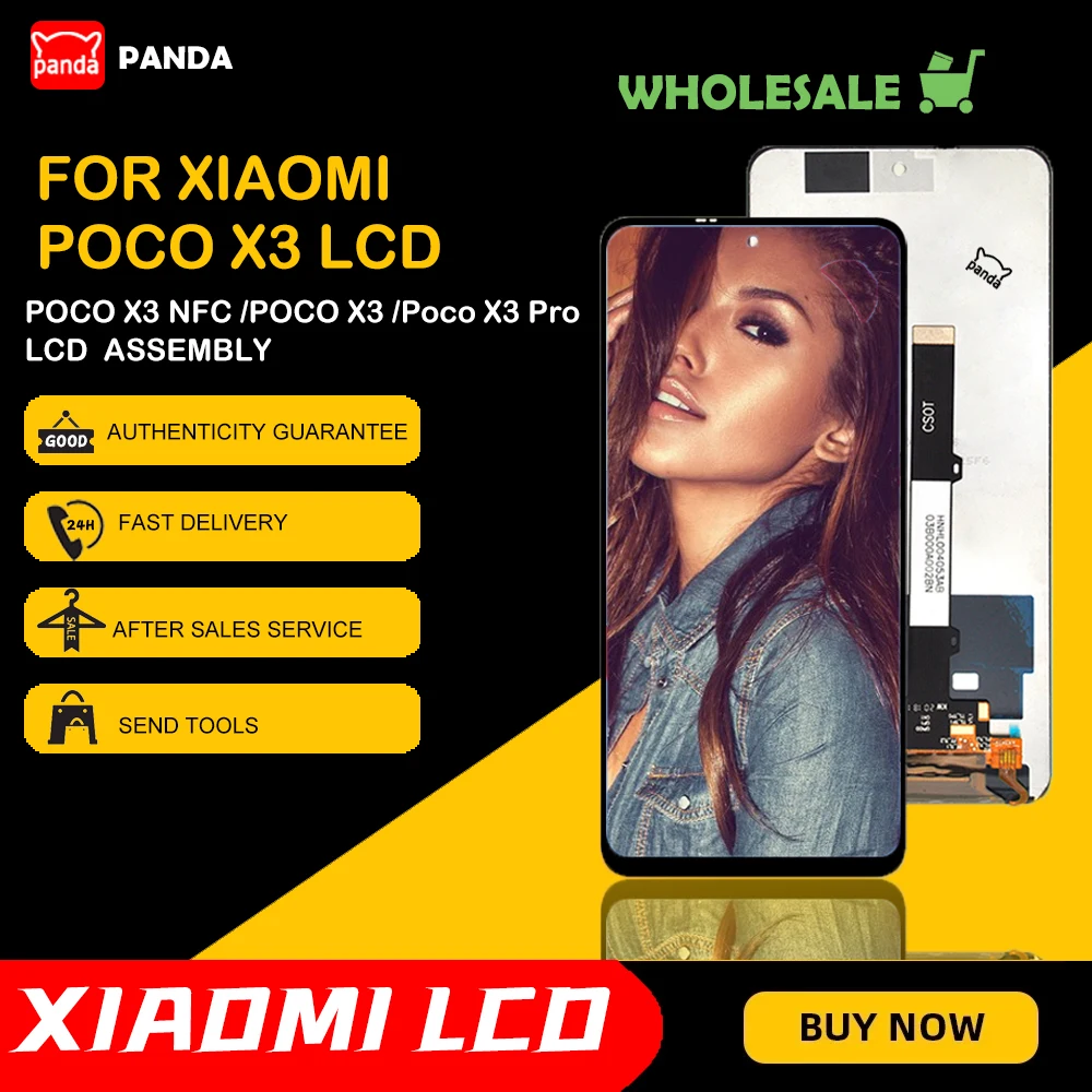 

Сенсорный экран 6,67 дюйма X3 NFC для Xiaomi POCO X3 LCD X3 Pro, сенсорная панель, дигитайзер в сборе, бесплатная доставка с инструментами