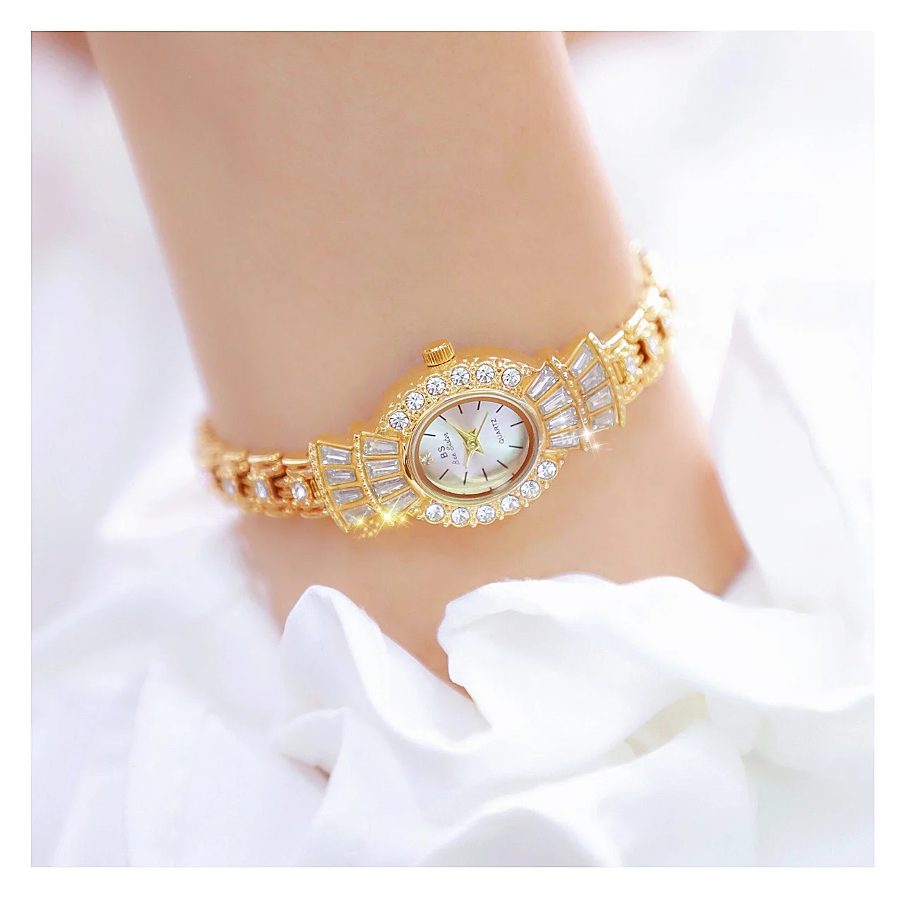 New Japanese Quartz Movement Design Women's Diamond Watch Waterproof Fashion casual Elegant Dress woman Rhinestone Wrist watches