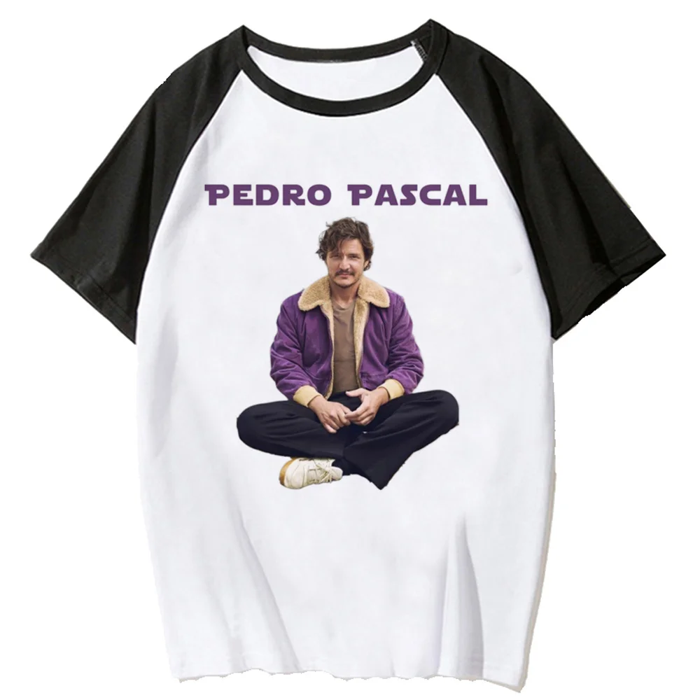 

Pedro Pascal top women Y2K designer funny tshirt female streetwear funny anime clothing