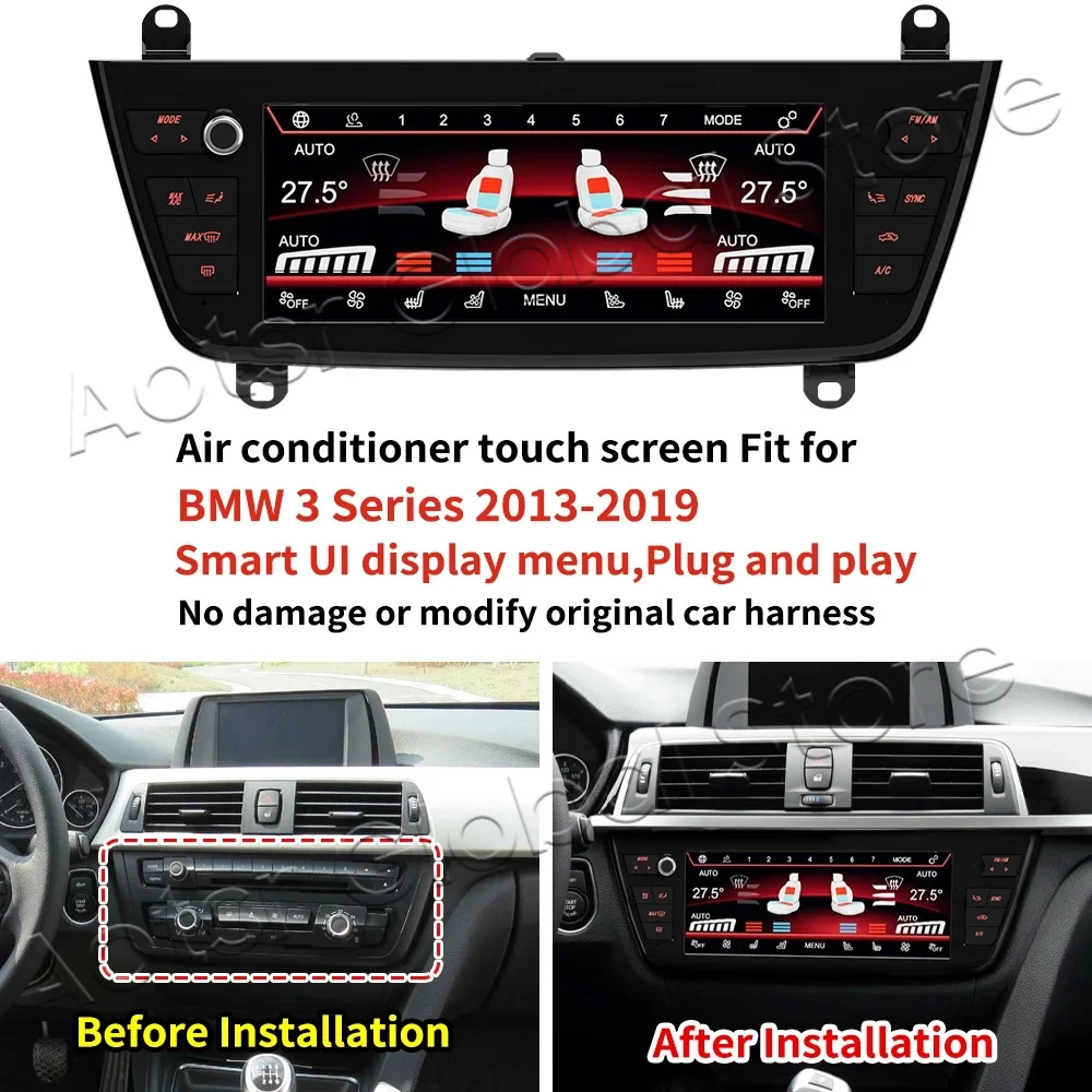 

Air Conditioning Control For BMW 3 Series F30 F31 F34 F35 touch knob 2013 2014-2019 AC Panel Display Screen Touch LCD Digital