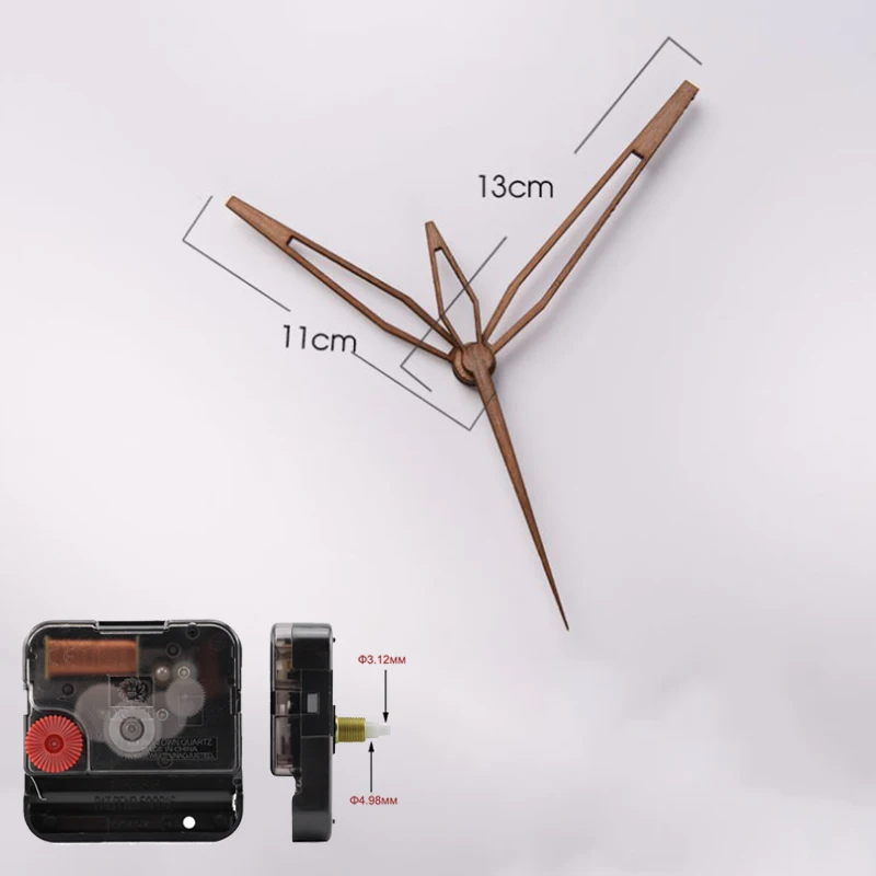 Деревянные стрелки с 12888 бесшумные для 3D настенных часов 12-14 дюймов