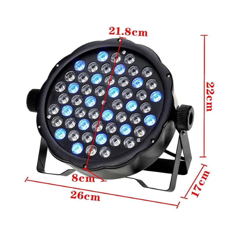 Светодиодный сценический светильник 54X3W RGB LED Par Light Dmx Dj Звуковая активация с