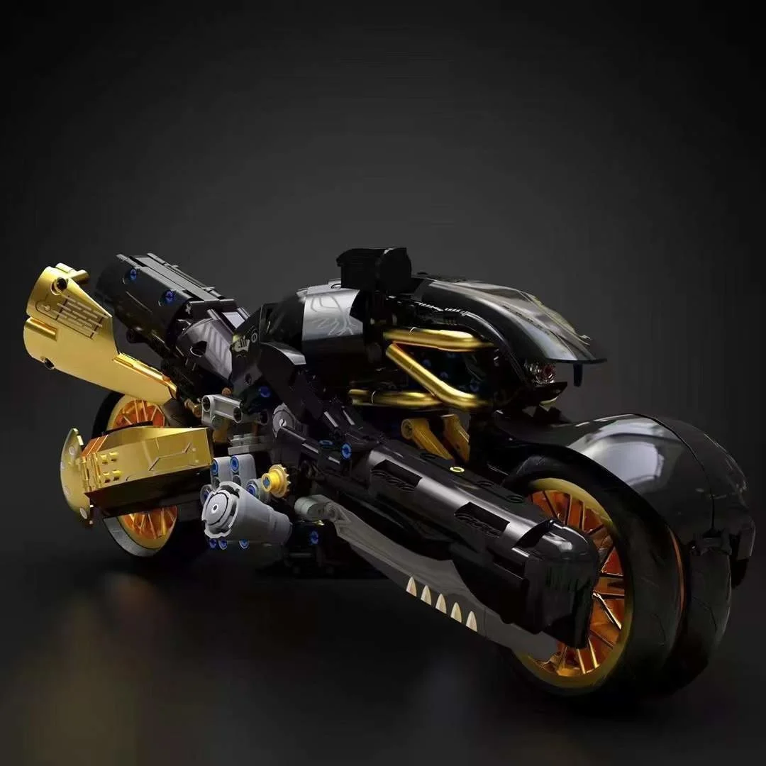 Высокотехнологичная серия финальная фантазия мотоцикл 10248 MOC быстрая игра модель
