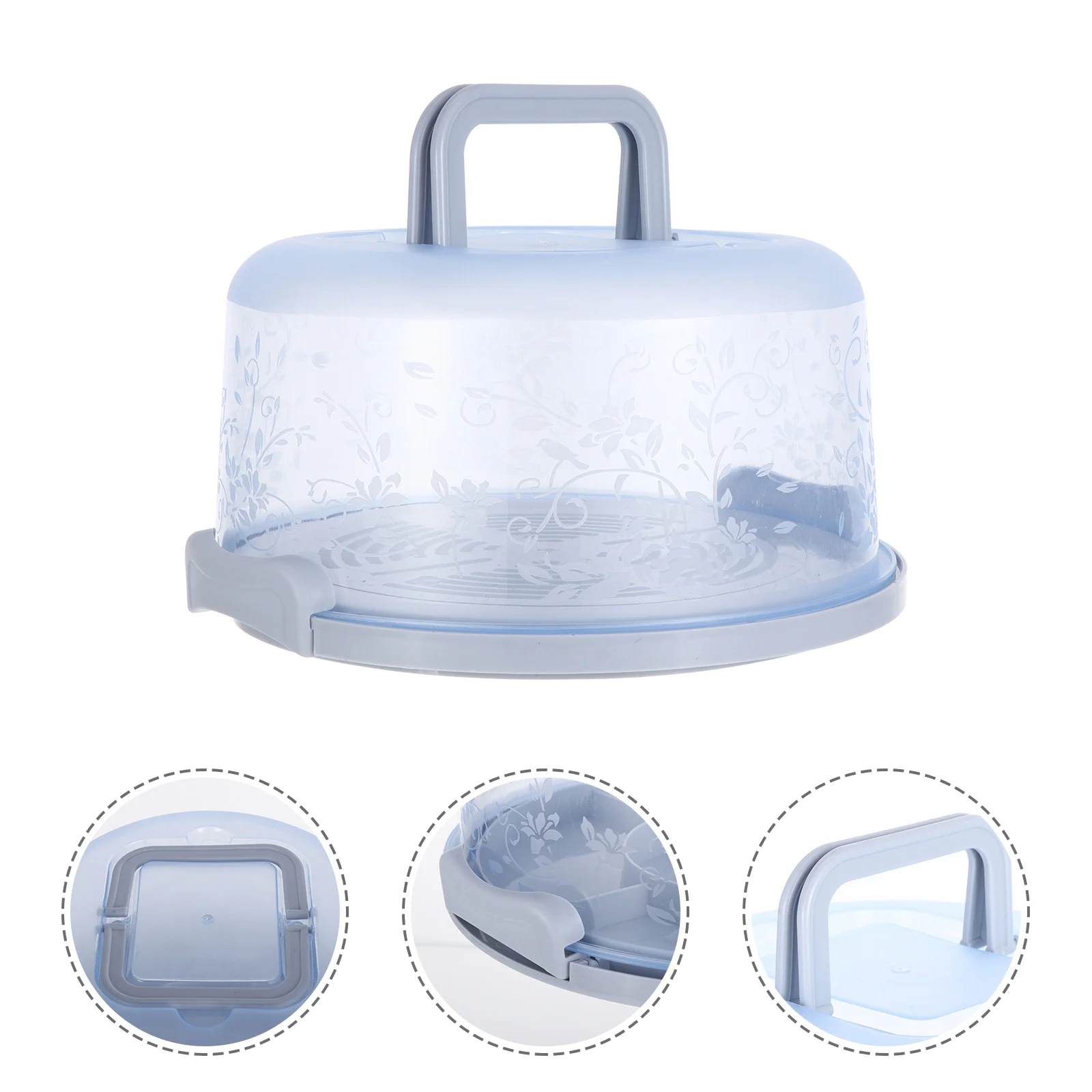 

Portable Cake Box Plate Cover Food Container Plastic Pallet Veggie Containers Refrigerator