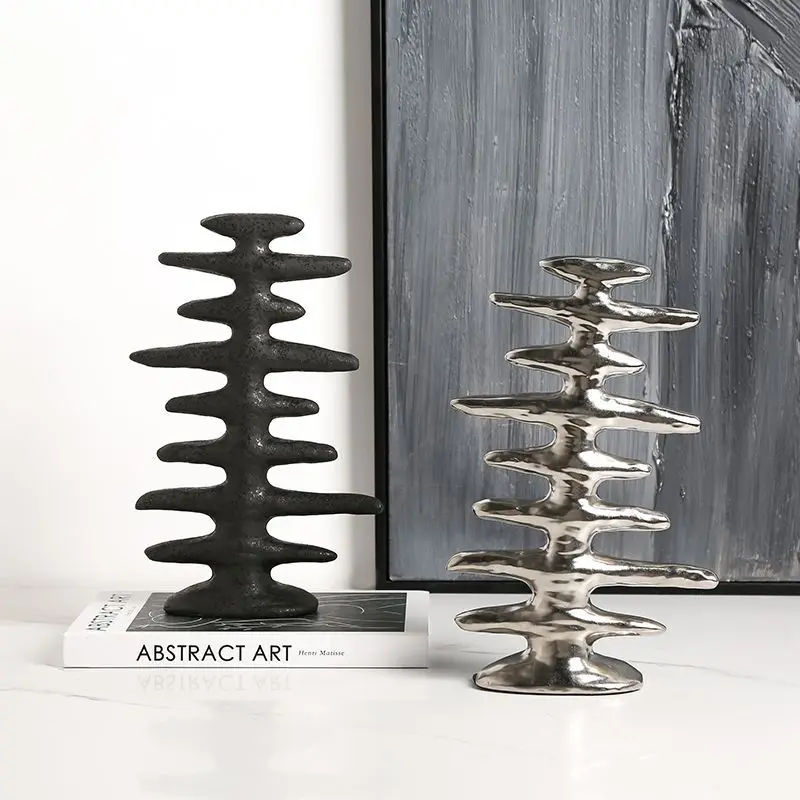 Керамическое украшение ручной работы геометрическое Серебряное в виде рыбьей