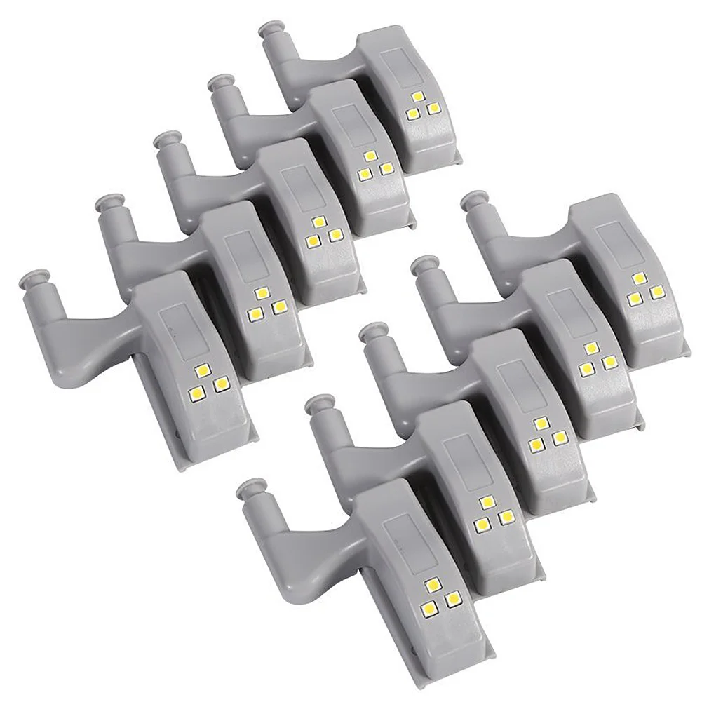 10x include battery led cabinet hinge night light sensor light for kitchen room bedroom wardrobe closet cupboard door lamp free global shipping