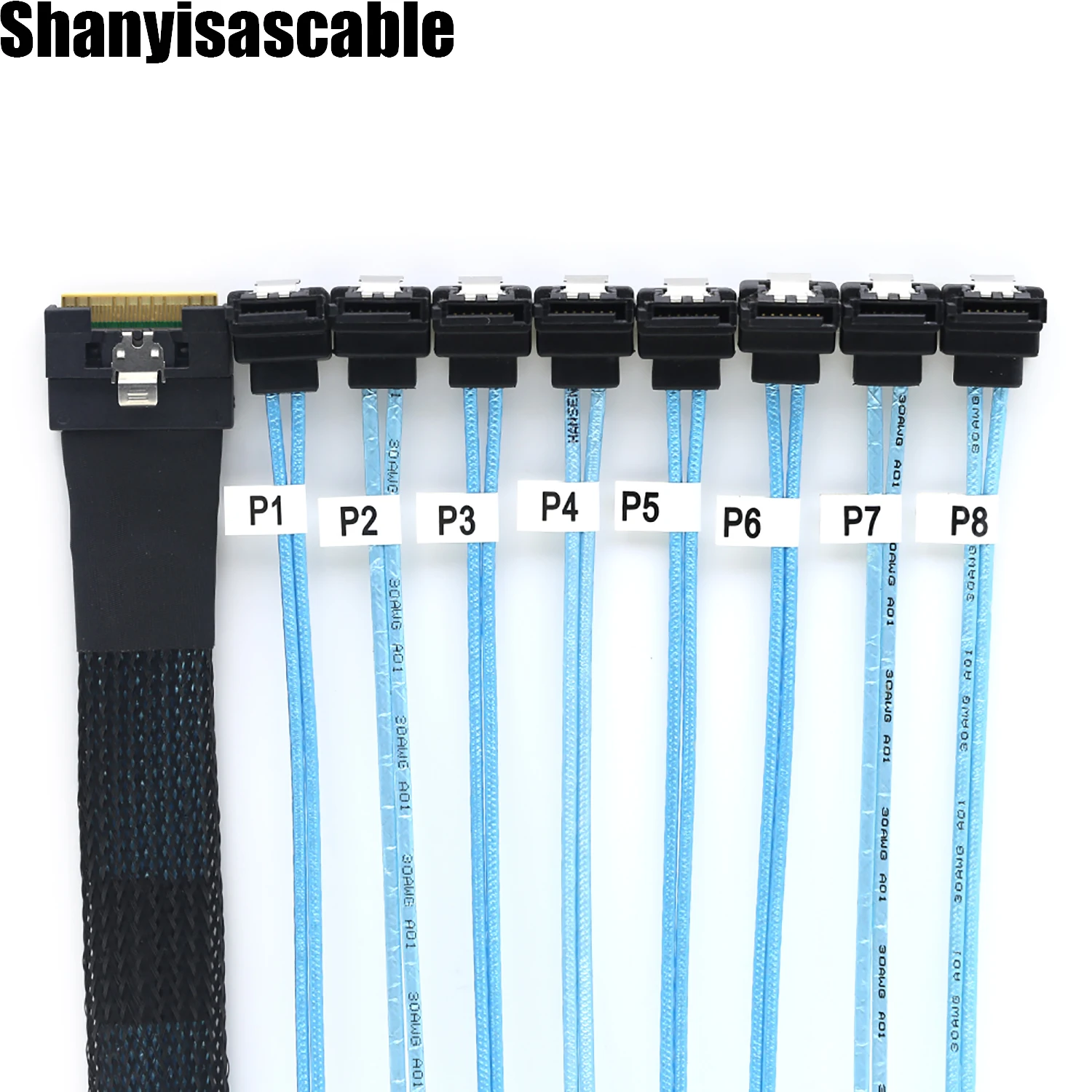 1 0M Slimline SAS SFF-8654 8i PCI-E Ultraport 4 0 до 8X SATA 7P 90-градусный Женский Кабель-адаптер