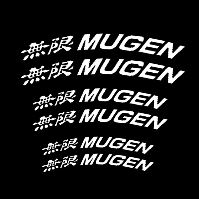 

6 шт., виниловая наклейка на автомобильный суппорт для Honda Mugen с логотипом Pilot Insight Civic Dohc HRV Freed Mobilio Ridgeline Stepwgn Accord