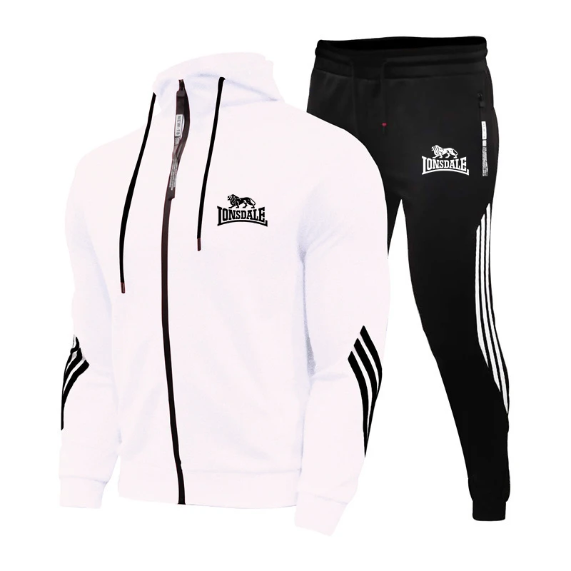 Новинка осени 2022 спортивный костюм LONSDALE с капюшоном и логотипом на заказ Мужская