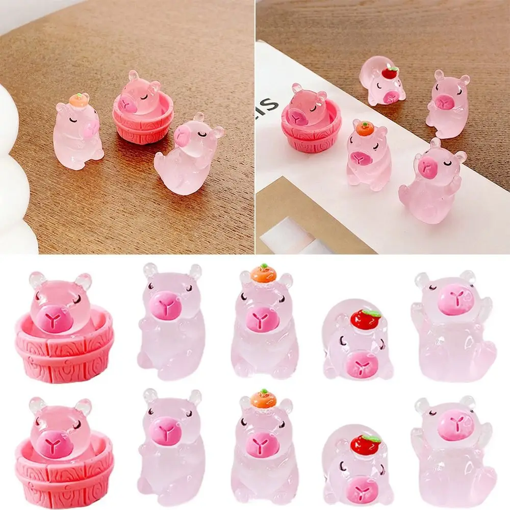 Игрушка 3D имитация рыбы-мешков DIY Ночная светящаяся розовая кабибала украшения