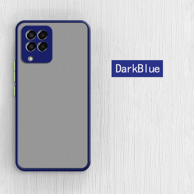 For Samsung Galaxy M33 5G Case Samsung M33 M52 M12 Cover Matte Translucent Shockproof Silicone Bumper Samsung M33 Case 6.6 inch