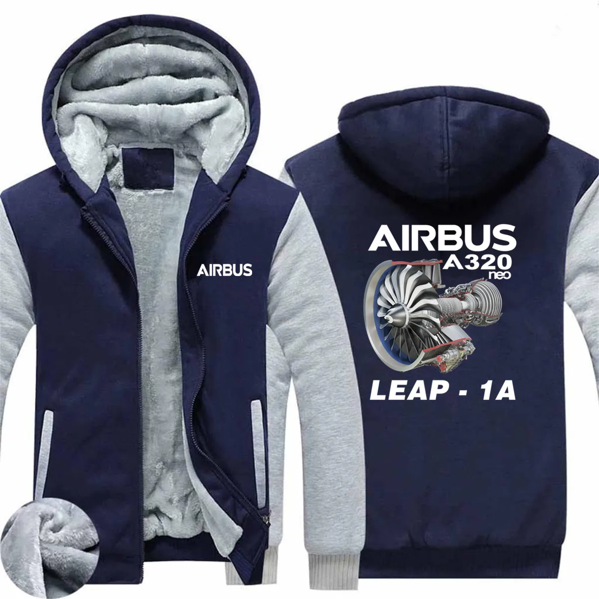 Мужская флисовая толстовка на молнии, с капюшоном, на осень/зиму