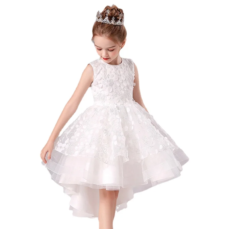 

Детское летнее платье с цветочным рисунком для девочек 4-12 лет