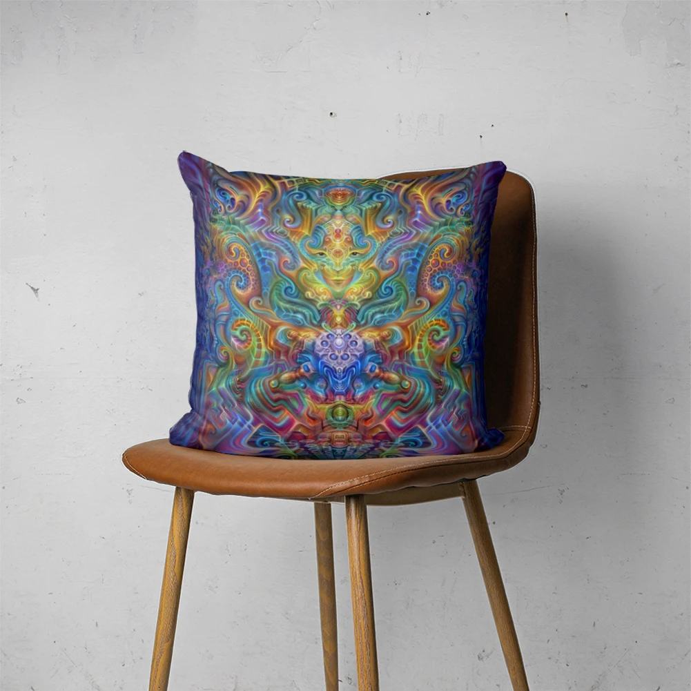 

PSYCHEDELIC PILLOW 070 Customizable Bedroom Bed Sofa Hotel Car Lumbar Pillow Fashion Decorative Cover