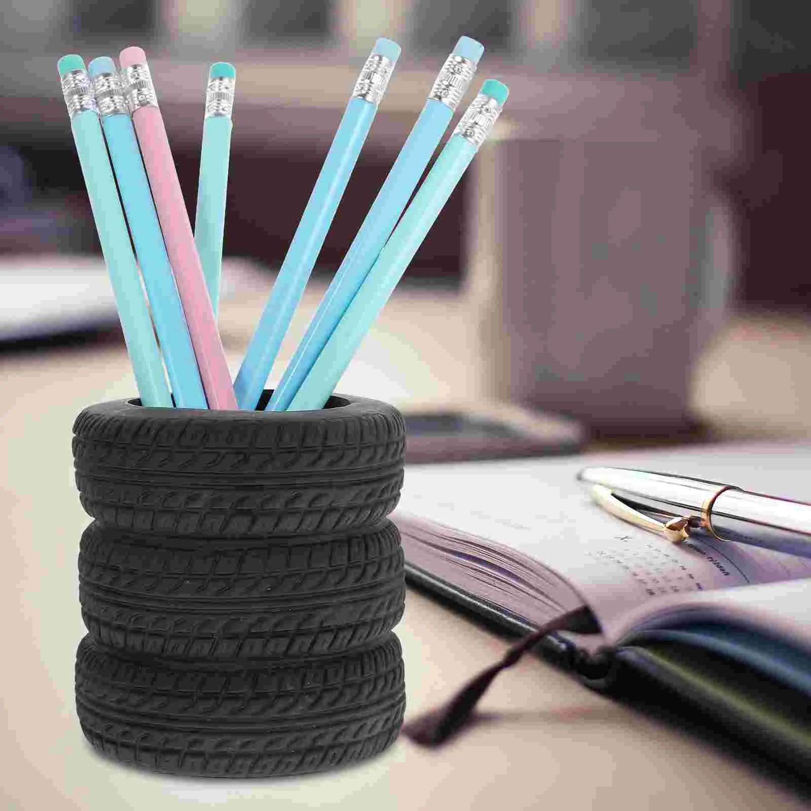 

Pen Bucket Multi-function Makeup Brush Storage Holder Car Tire Holder Pen Storage Holder