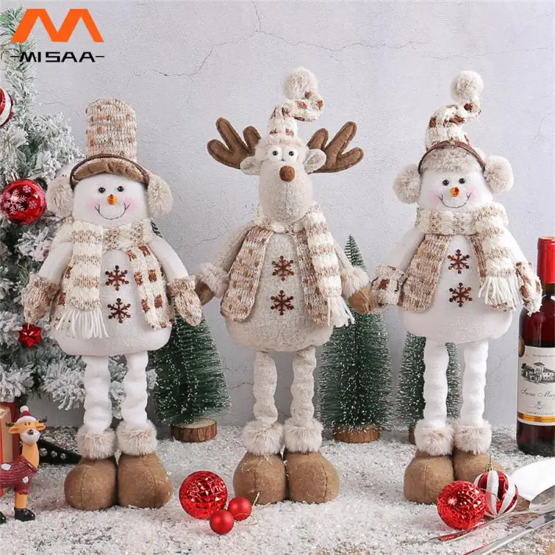 

Table Retractable Jewelry Christmas Scene Snowman Decoration Christmas Decoration New Knitting Home Supplies Elk Doll Telescopic