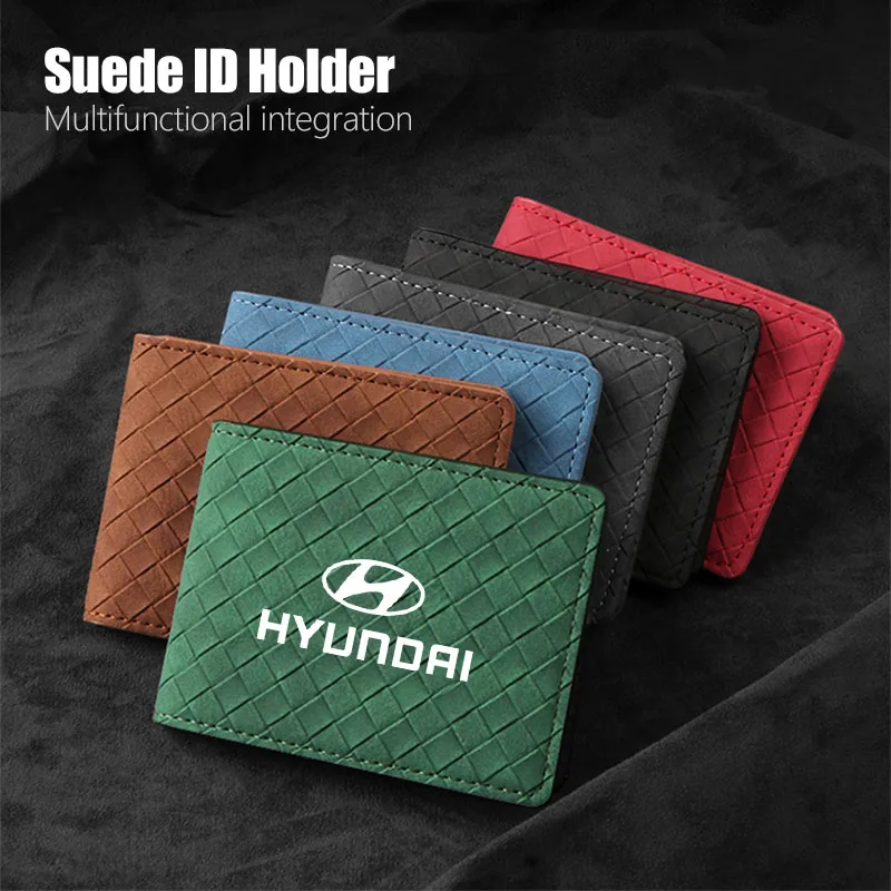 

Car Driver's License Protector Sleeve Passport Storage Card Holder For Hyundai Tucson IX35 Getz Ioniq I10 I40 Sonata Kona IX35