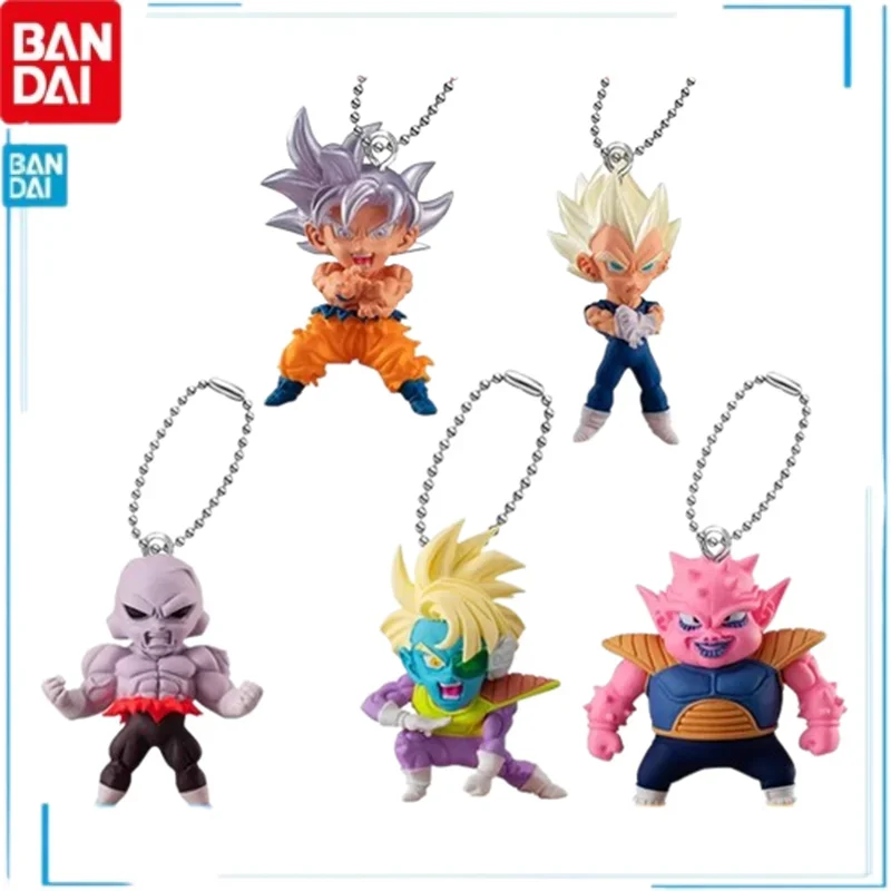 

Bandai Dragon Ball Anime Figures Son Goku Jiren Bejita Yonsei Genuine Gashapon Pendants Japanese Anime Different Style Models