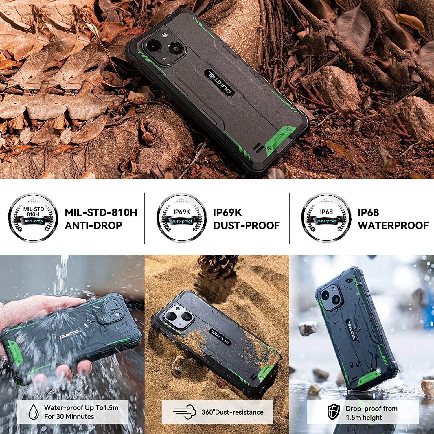 Oukitel Wp20 Pro Smartphones 6300 Mah Battery Android Phone 4gb Ram 64gb Rom Shockproof Outdoor Unlocked Cell Phone