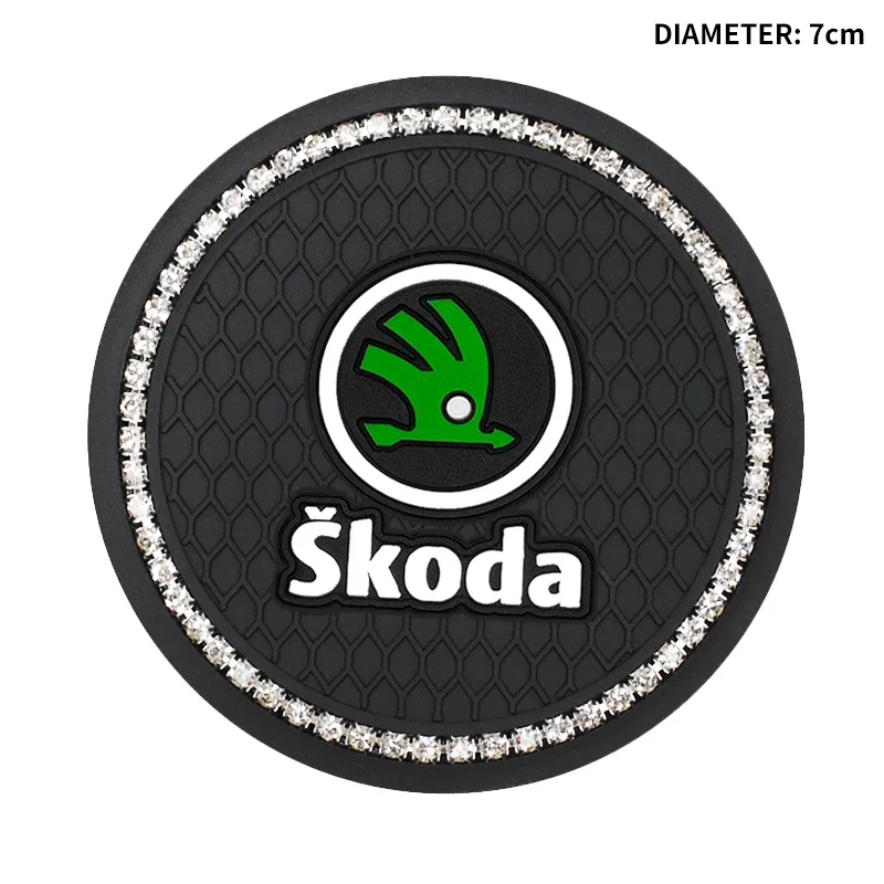 2 шт. автомобильная противоскользящая алмазная чашка для воды Skoda Octavia Fabia Kamiq Kapoq