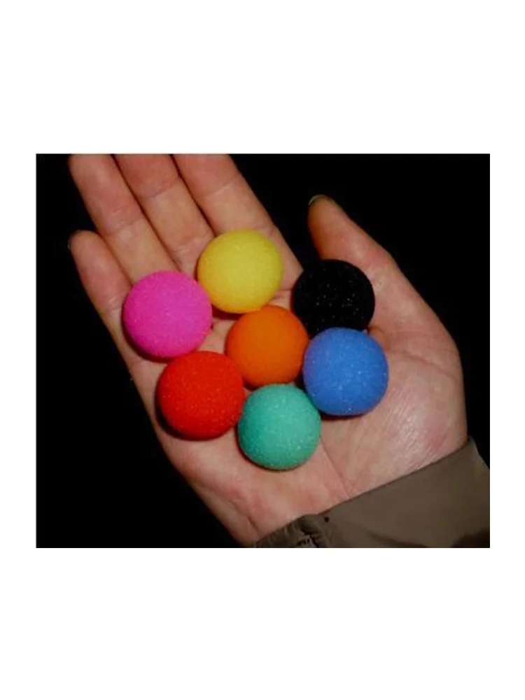 

Super Sponge Ball (4.5 Cm) 7 Color For Choose,Red/Blue/Yellow,30 Pcs/Lot,Stage Magic Tricks,Comedy,Close Up Magic Props,Toys