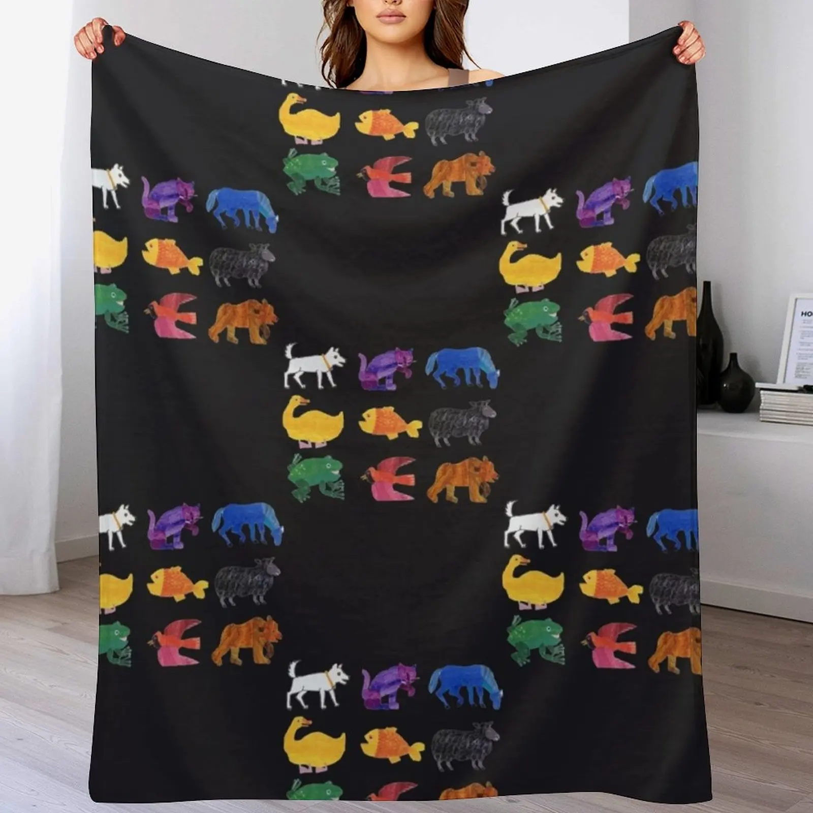 Одеяло Eric Carle Animals модные диваны спальный мешок лохматое одеяло