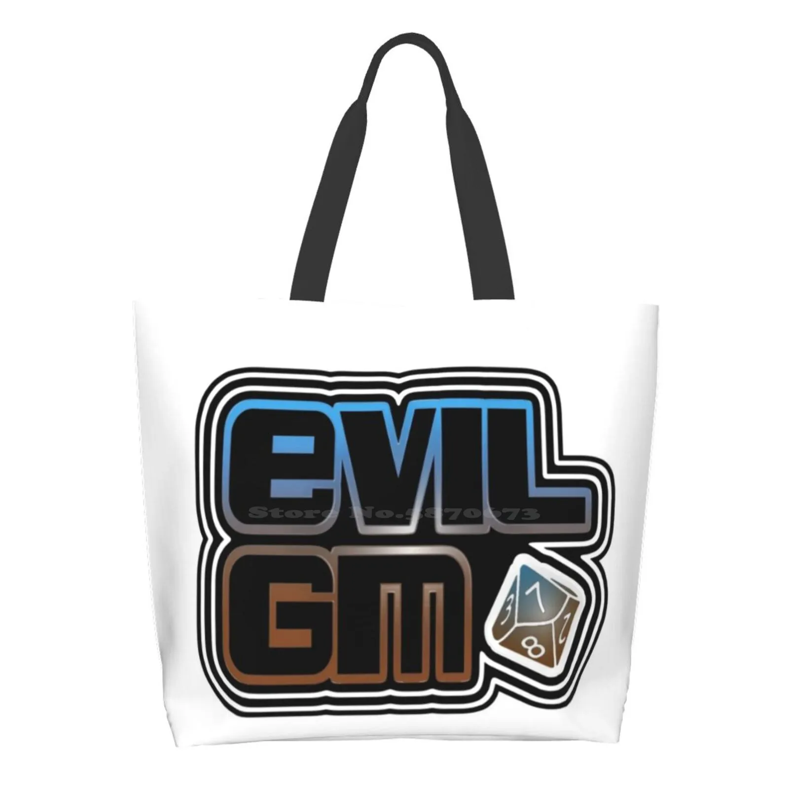 

Evilgm кубики с логотипом Clear1 Высокое качество Большой размер Tote Bag Evilgm кости ролевые игры Ttrpg Die коричневый синий дракон ролевые игры Gm Dm