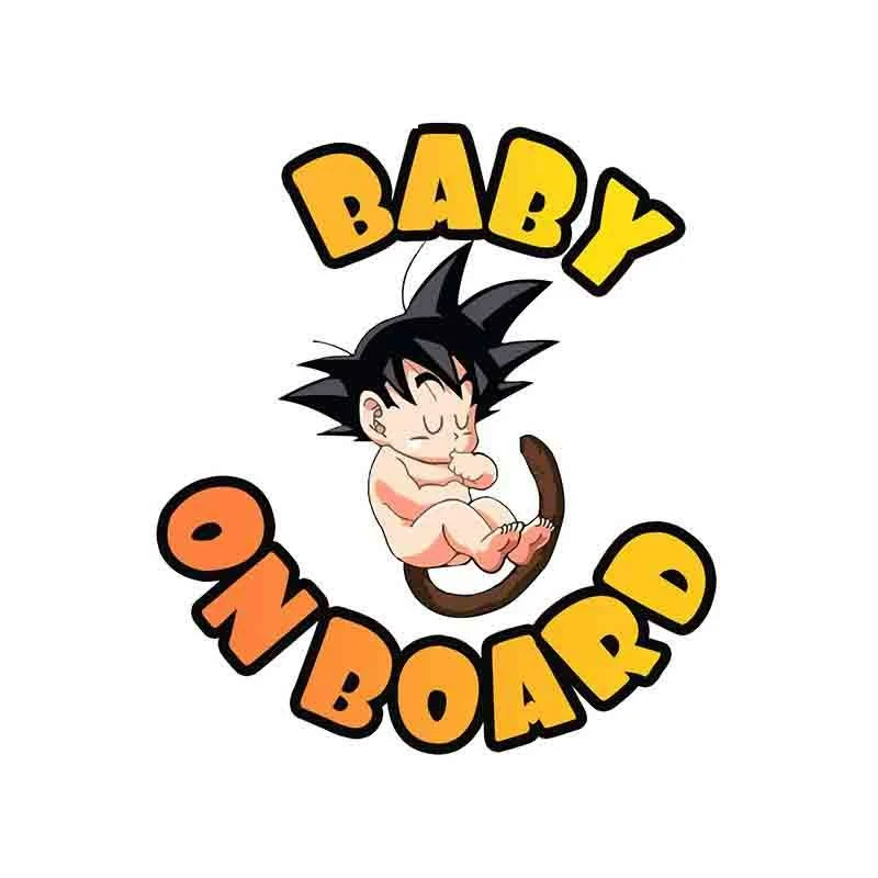 

Interesting Cartoons Goku Decals Cartoon Anime Baby In Car Styling RearWindshieldTrunkDecor JDM Waterproof PVC Car Accessories